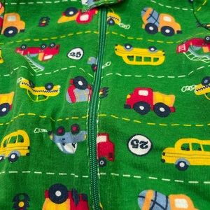 Footless onesies with car design, 3-6 months